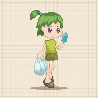 Alışverişçi Tema elemets vektör, eps simgesi öğesi