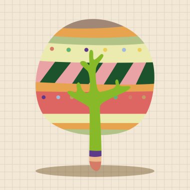 ağaç Tema öğeleri vektör, eps simgesi öğesi