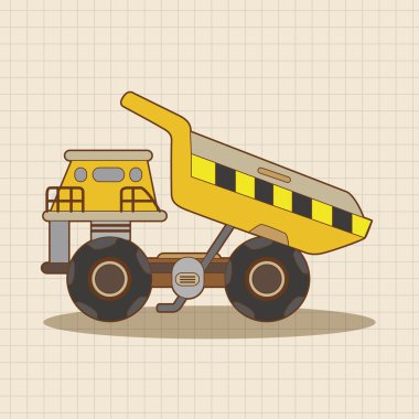 Ekskavatör Tema öğeleri vektör, eps simgesi öğesi