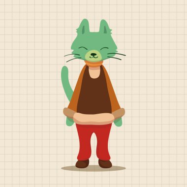 kedi Tema öğeleri vektör, eps simgesi öğesi