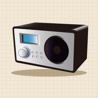 radyo Tema öğeleri vektör, eps simgesi öğesi