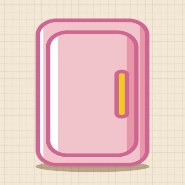 Ev aletleri Tema buzdolabı öğeleri simge öğesi