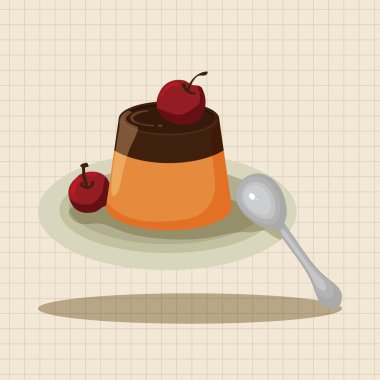 puding Tema öğeleri simge öğesi