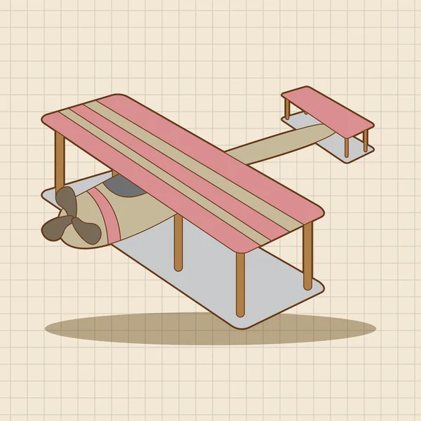 Vliegtuig thema elementen vector, EPS-pictogram element — Stockvector