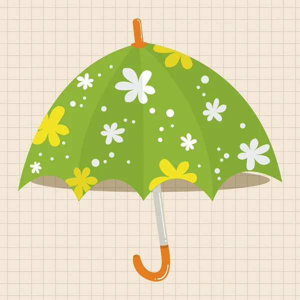 Umbrella theme elemets vector,eps icon element — Stock Vector