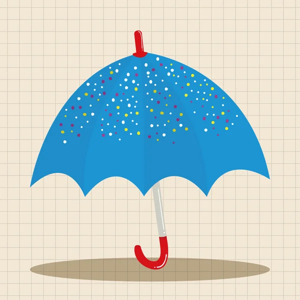 Paraguas tema elementos vector, eps elemento icono — Vector de stock