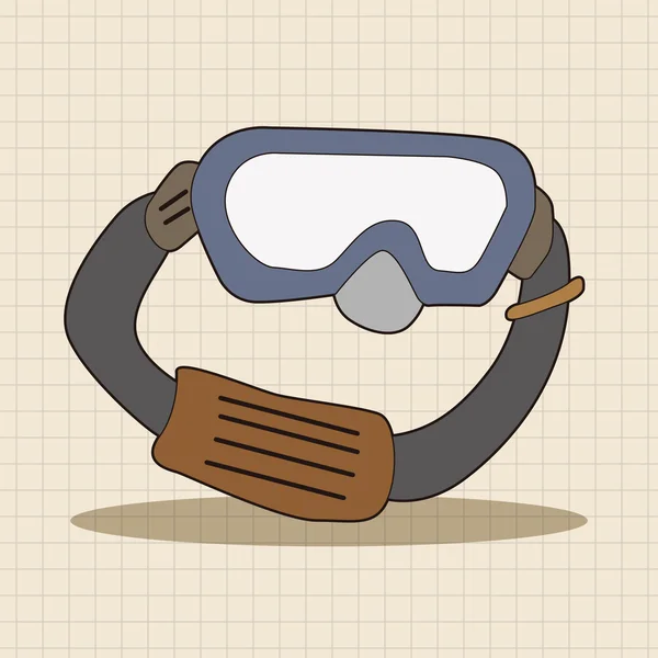 Elemento icona occhiali da laboratorio — Vettoriale Stock