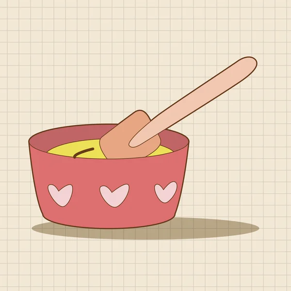 Utensilios de cocina cuenco tema elementos vector, eps elemento icono — Vector de stock