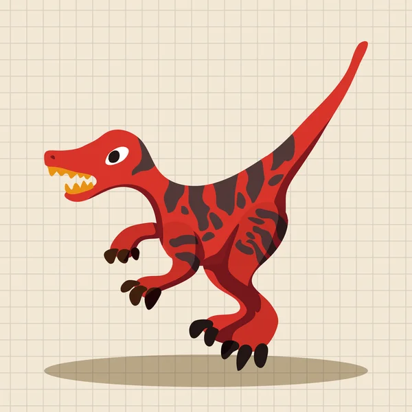 Dinosaure éléments de thème de dessin animé vecteur, eps élément icône — Image vectorielle