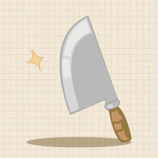 Elemento tema coltello da cucina vettoriale, elemento icona eps — Vettoriale Stock