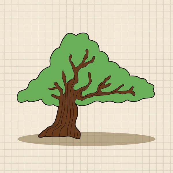 Árbol tema elementos vector, eps icono elemento — Vector de stock