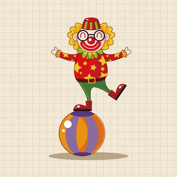 Circo payaso tema elementos vector, eps icono elemento — Archivo Imágenes Vectoriales