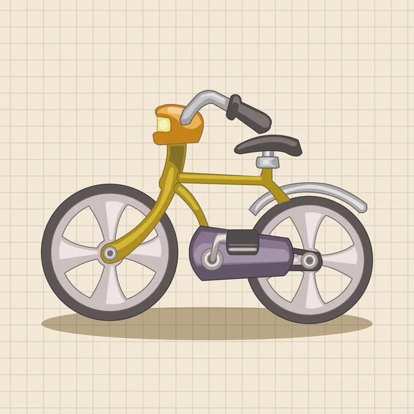Транспортні елементи теми велосипеда вектор, зберігає елемент піктограми — стоковий вектор