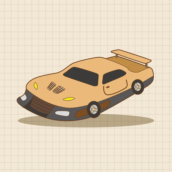 Éléments de thème de voiture de course vecteur, eps élément icône — Image vectorielle