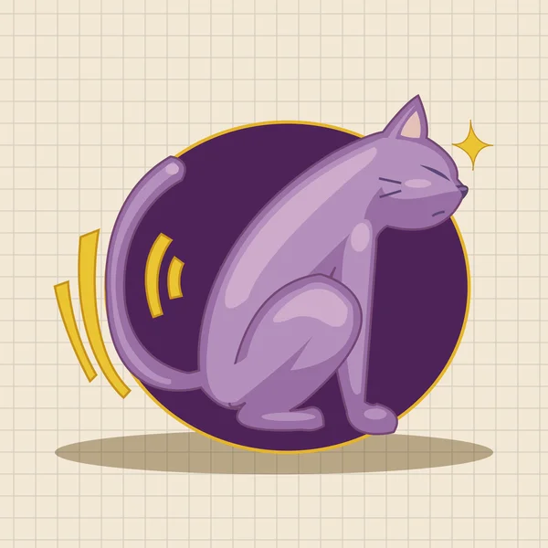 Elemento de tema gato vetor, elemento de ícone eps — Vetor de Stock