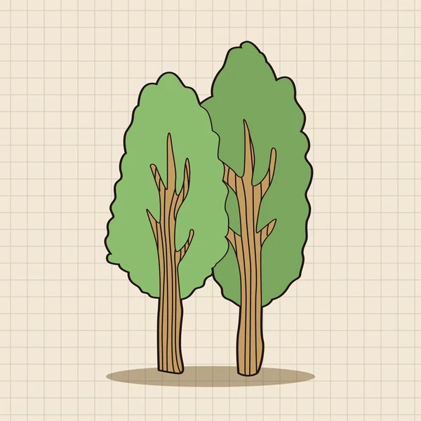 Árbol tema elementos vector, eps icono elemento — Vector de stock