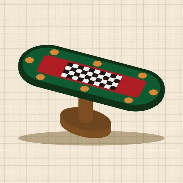 Casino juego de mesa tema elementos icono elemento — Archivo Imágenes Vectoriales
