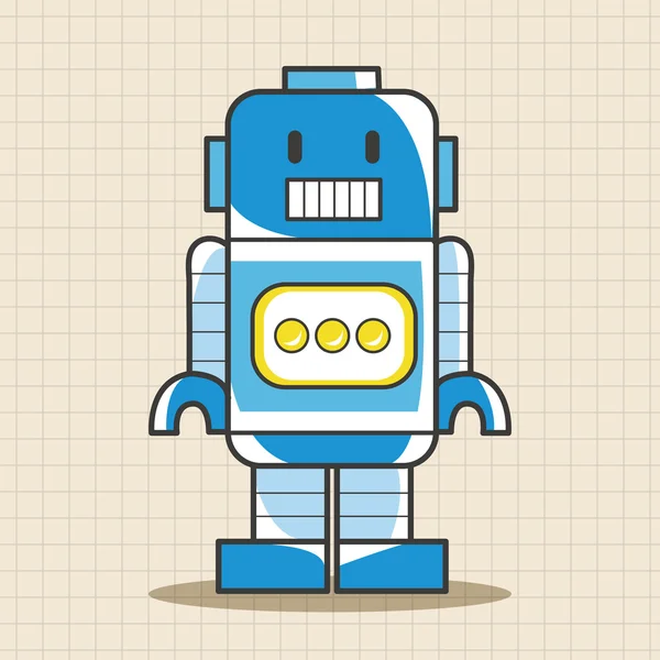 Robot theme elements vector,eps icon element — Stock Vector