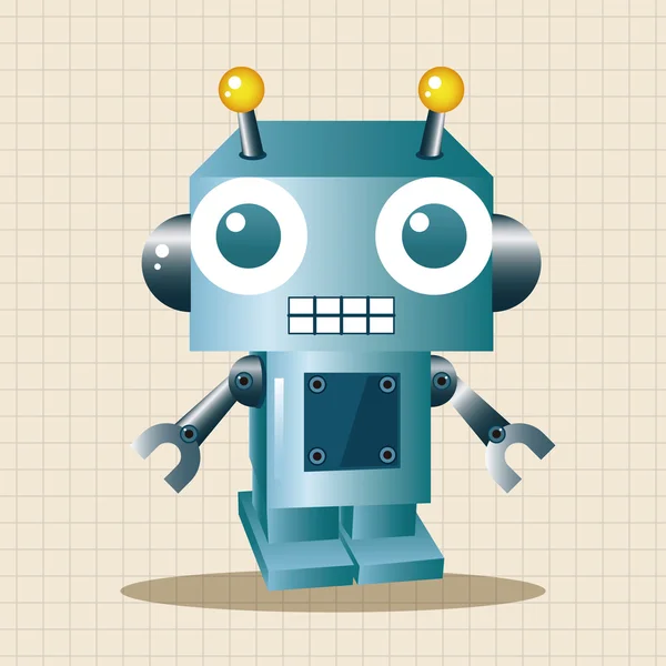 Robot cartoon theme elements vector,eps icon element — Stock Vector