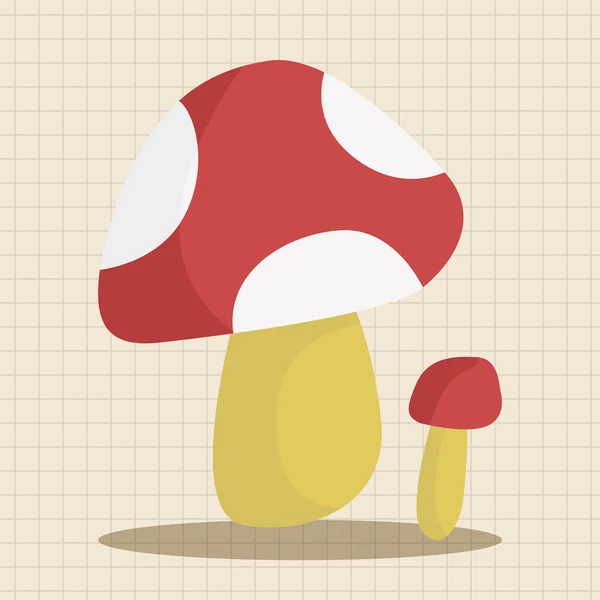 Champignons éléments de thème de dessin animé vecteur, eps élément icône — Image vectorielle