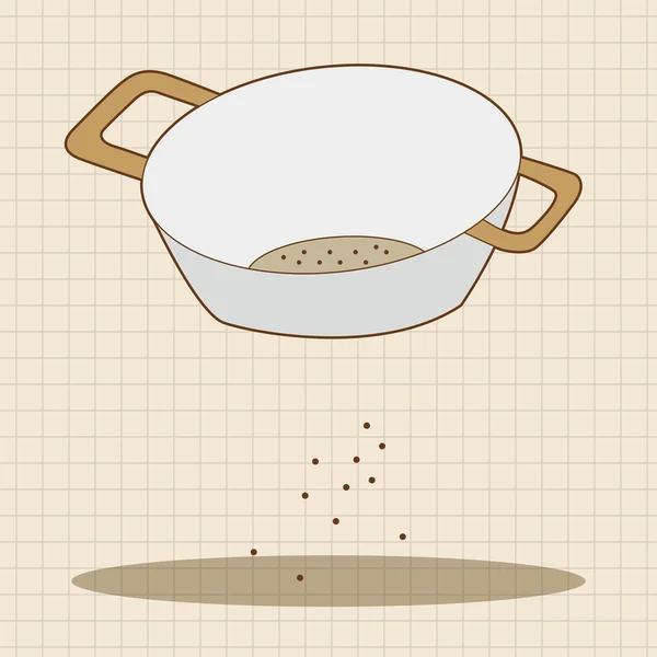 Utensilios de cocina bowl tema elementos vector, eps icono elemento — Archivo Imágenes Vectoriales
