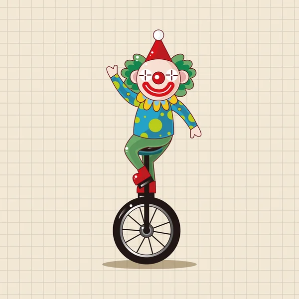 Cirque clown thème éléments vecteur, eps icône élément — Image vectorielle