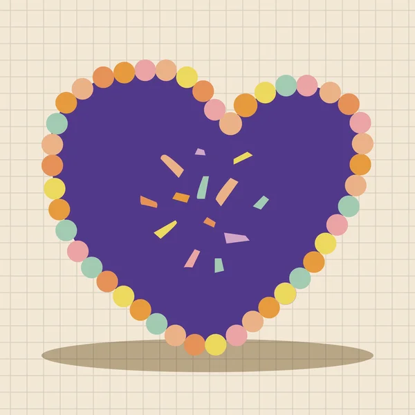 Liefde hart cartoon elementen vector, EPS-pictogram element — Stockvector