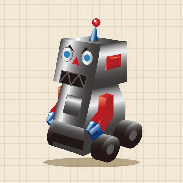 Robot dessin animé éléments thème vecteur, eps élément icône — Image vectorielle
