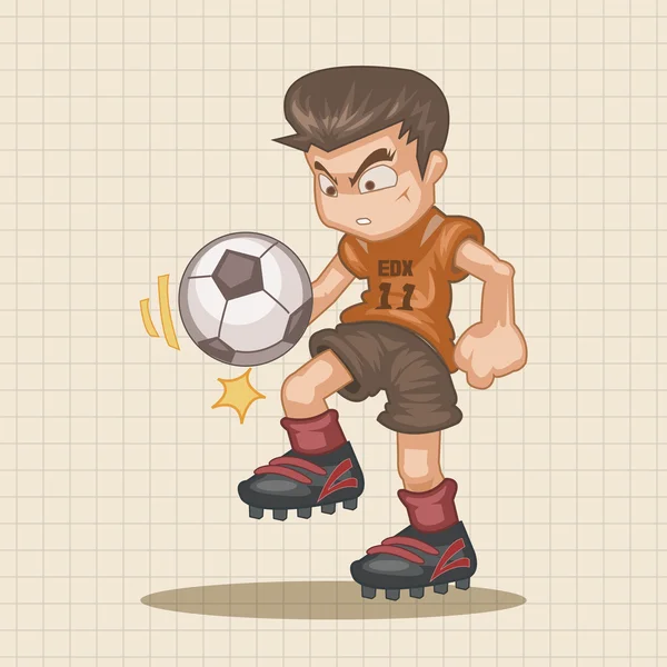 Sport soccer player theme elements vector,eps icon element — Stock Vector