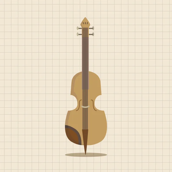 Instrument Cello Cartoon Thema Elemente Symbol-Element — Stockvektor