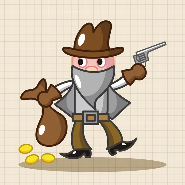 Cowboy-Theme-Elemente Vektor, eps-Symbol-Element — Stockvektor