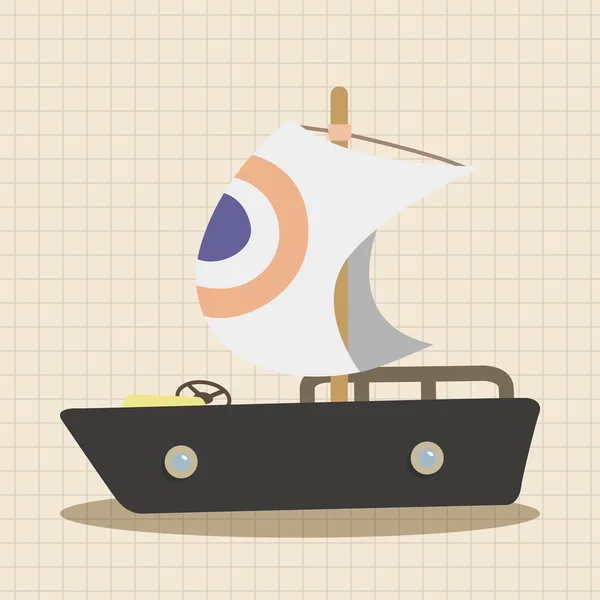 Transportation boat theme elements vector,eps icon element — Stock Vector