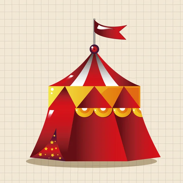 Playground circus tent theme elements vector,eps icon element — Stock Vector