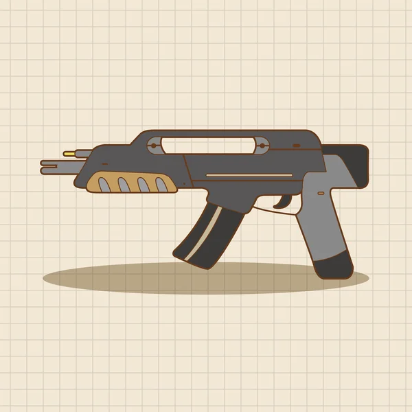 Arma pistola tema elementos icono elemento — Vector de stock