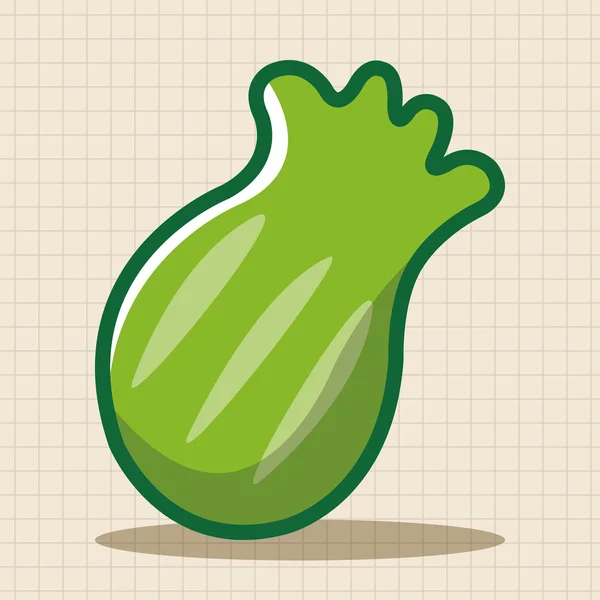 Elementos de tema verduras y frutas icono elemento — Vector de stock