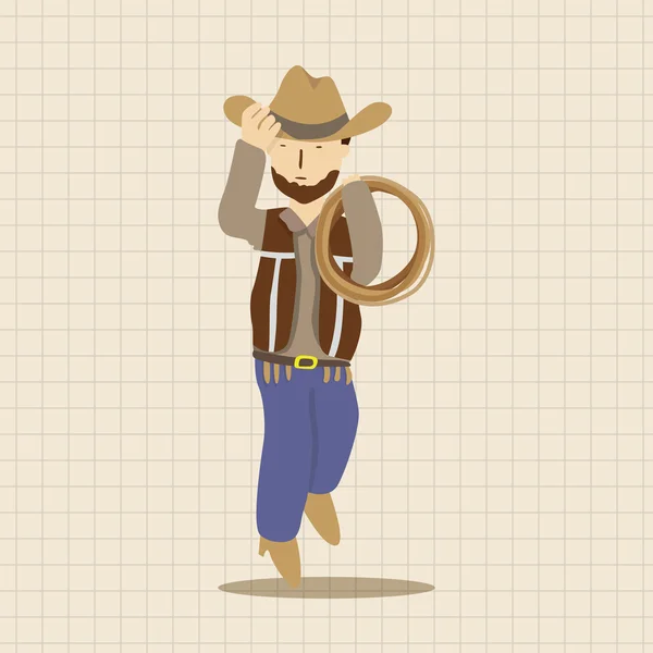 Cowboy-Theme-Elemente Vektor, eps-Symbol-Element — Stockvektor