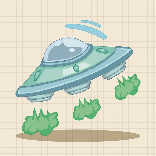 Ufo theme elements icon element — Stock Vector