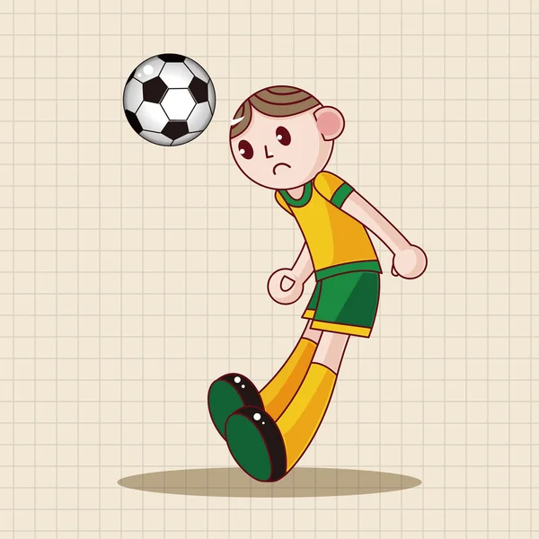 Joueur de football sportif éléments de thème vecteur, eps élément icône — Image vectorielle