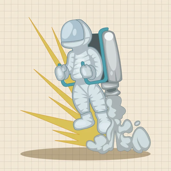 Spaceman theme elements icon element — Stock Vector