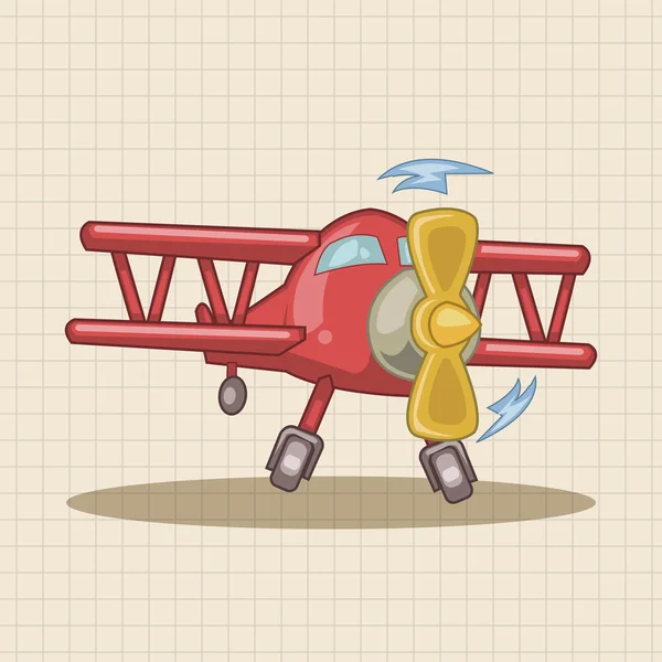 Transport samolotem tematu elementy ikony elementu — Wektor stockowy