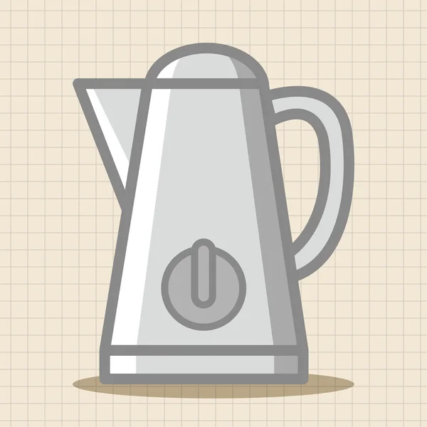 家电主题电热水瓶元素图标元素 — 图库矢量图片