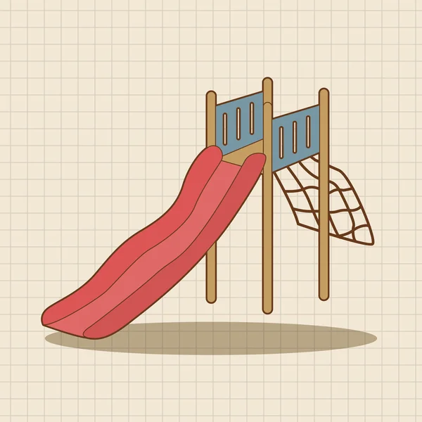 Playground slide theme elements icon element — Stock Vector