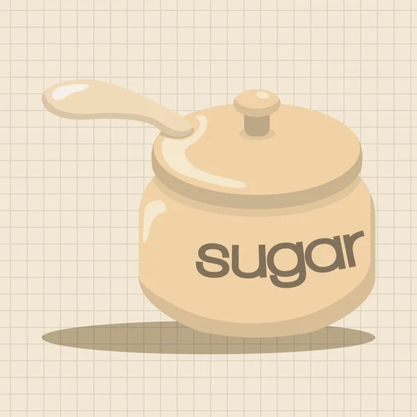 Elemento de ícone de elementos de tema açúcar —  Vetores de Stock