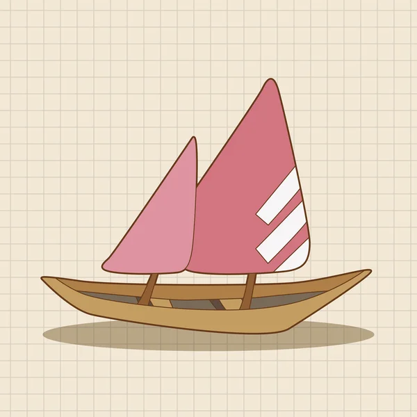 Transporte barco tema elementos vector, eps icono elemento — Archivo Imágenes Vectoriales