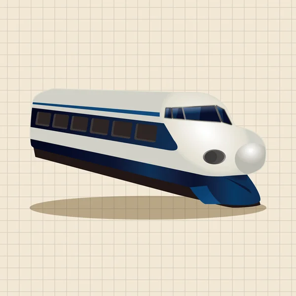 Transporte tren tema elementos icono elemento — Vector de stock