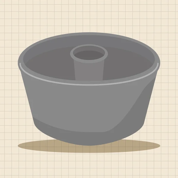 Kitchenware baking mold theme elements icon element — Stock Vector