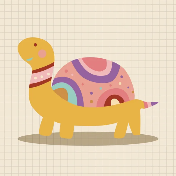 Animal tortuga dibujos animados tema elementos vector, eps icono elemento — Archivo Imágenes Vectoriales