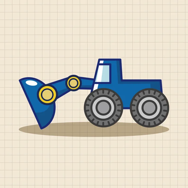 Transport pelle camion thème éléments icône élément — Image vectorielle