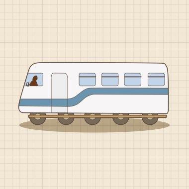 ulaşım tren Tema öğeleri vektör, eps simgesi öğesi