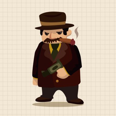 Mafya Tema öğeleri simge öğesi